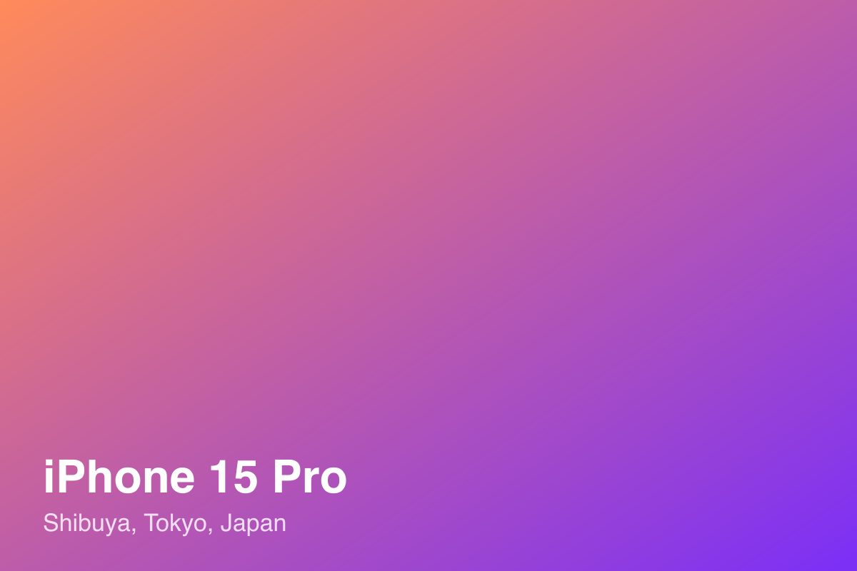 iPhone · Tokyo